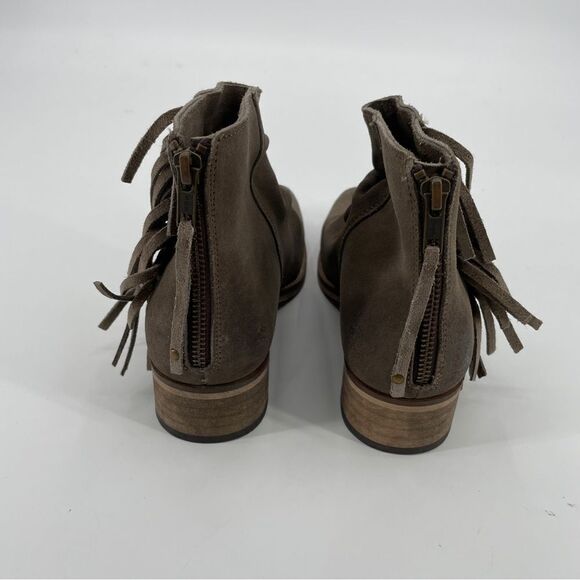 ~Seychelles Suede Fringe Ankle Boots NWOB 7 - Picture 6 of 9